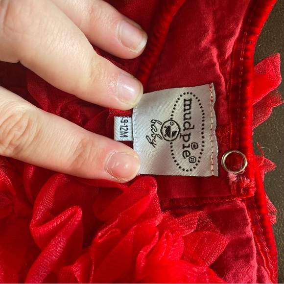 Red Ruffle Dress - Picture 2 of 4